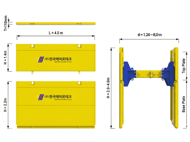 SINGLE SLIDE RAIL 단면도